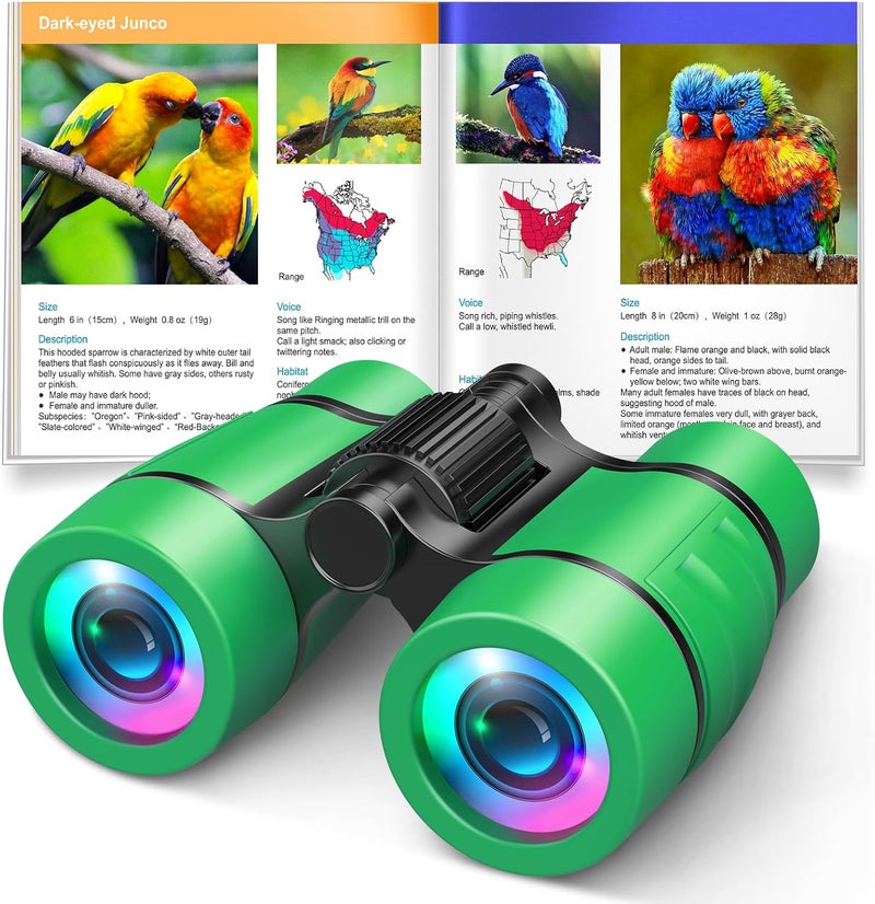LET'SGO LET'S GO! Boy Toys Age 3-7 Kids Binoculars for Bird Watching|Hiking|Camping Toy for 3 4 5 6 7 Year Old Boy Girl Christmas Birthday Gifts Outdoor Travel Toys for Kid Boys Ages 3-6 Stocking Stuffers - Image 1